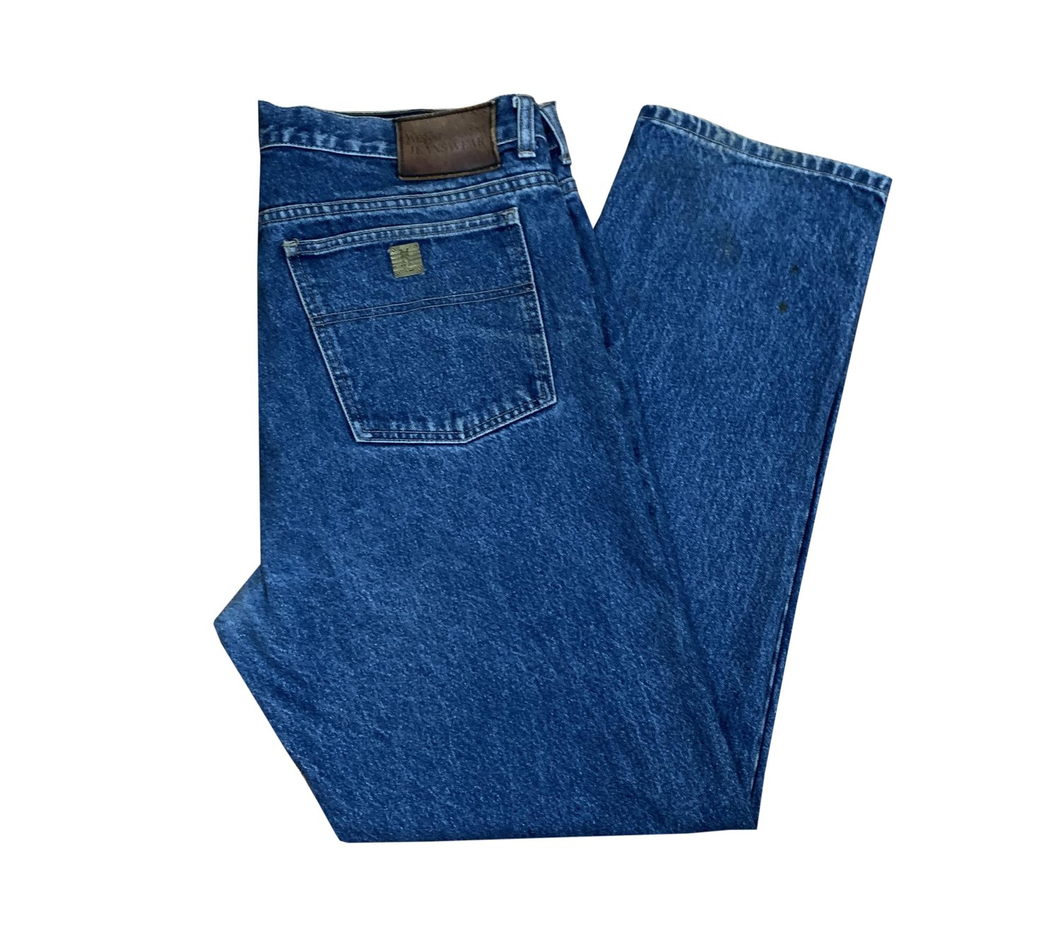bright casual Feeling Vintage Yves Saint Laurent Blue Denim Jeans (Size 38) — Roots