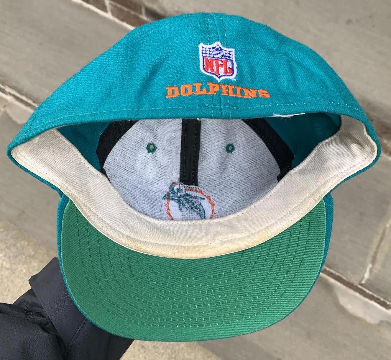 inside of Dolphins hat .jpg