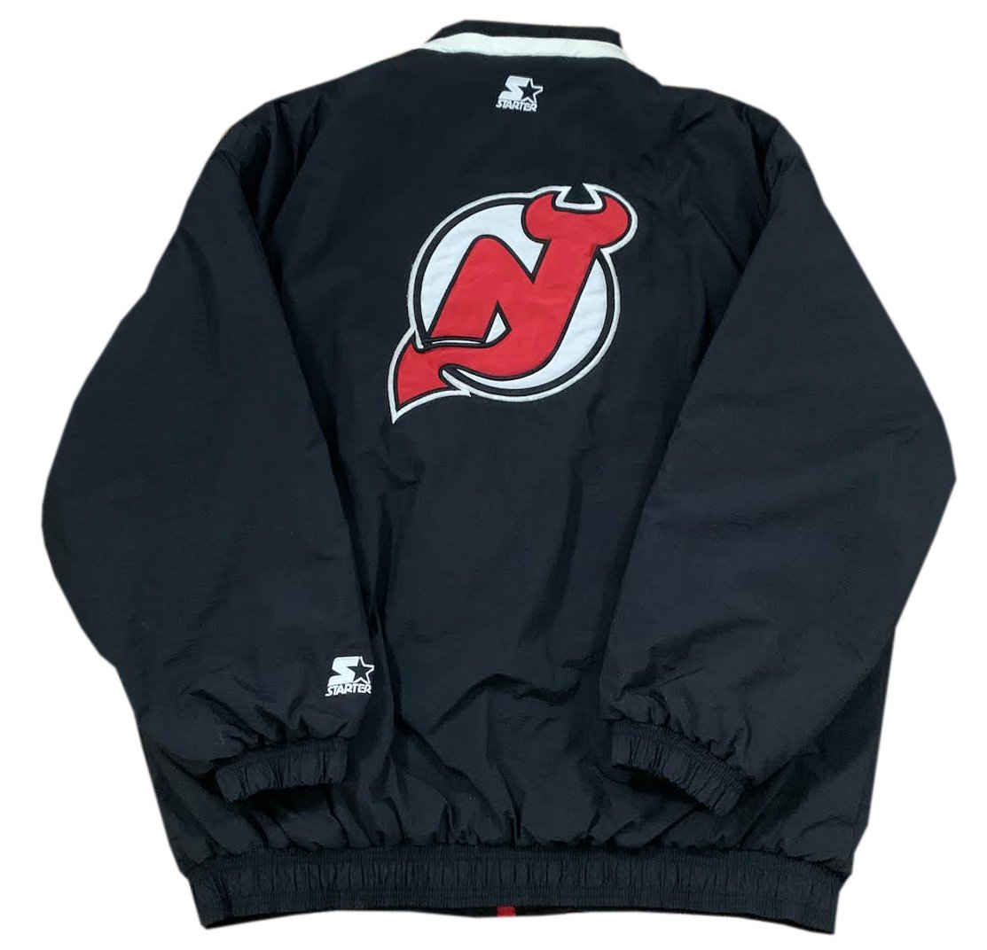 Vintage Starter New Jersey Devils Pullover Jacket Mens XL 