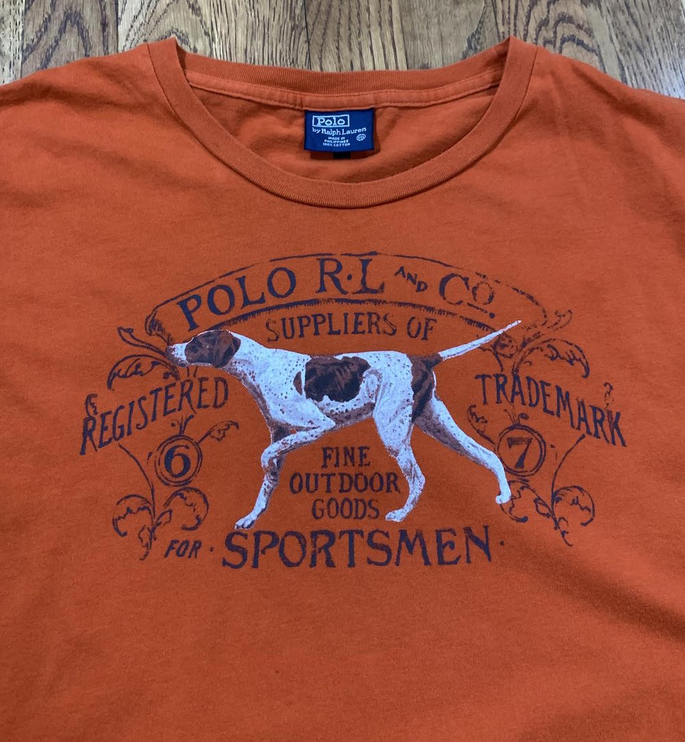Aardrijkskunde Proficiat Arbitrage Polo Ralph Lauren Sportsmen Burnt Orange Long Sleeve Shirt (Size XXL) —  Roots