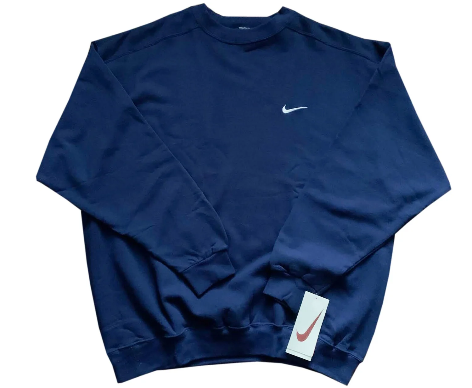 Vintage Nike Swoosh Navy / White Sweatshirt (Size XL) NWT — RootsBK