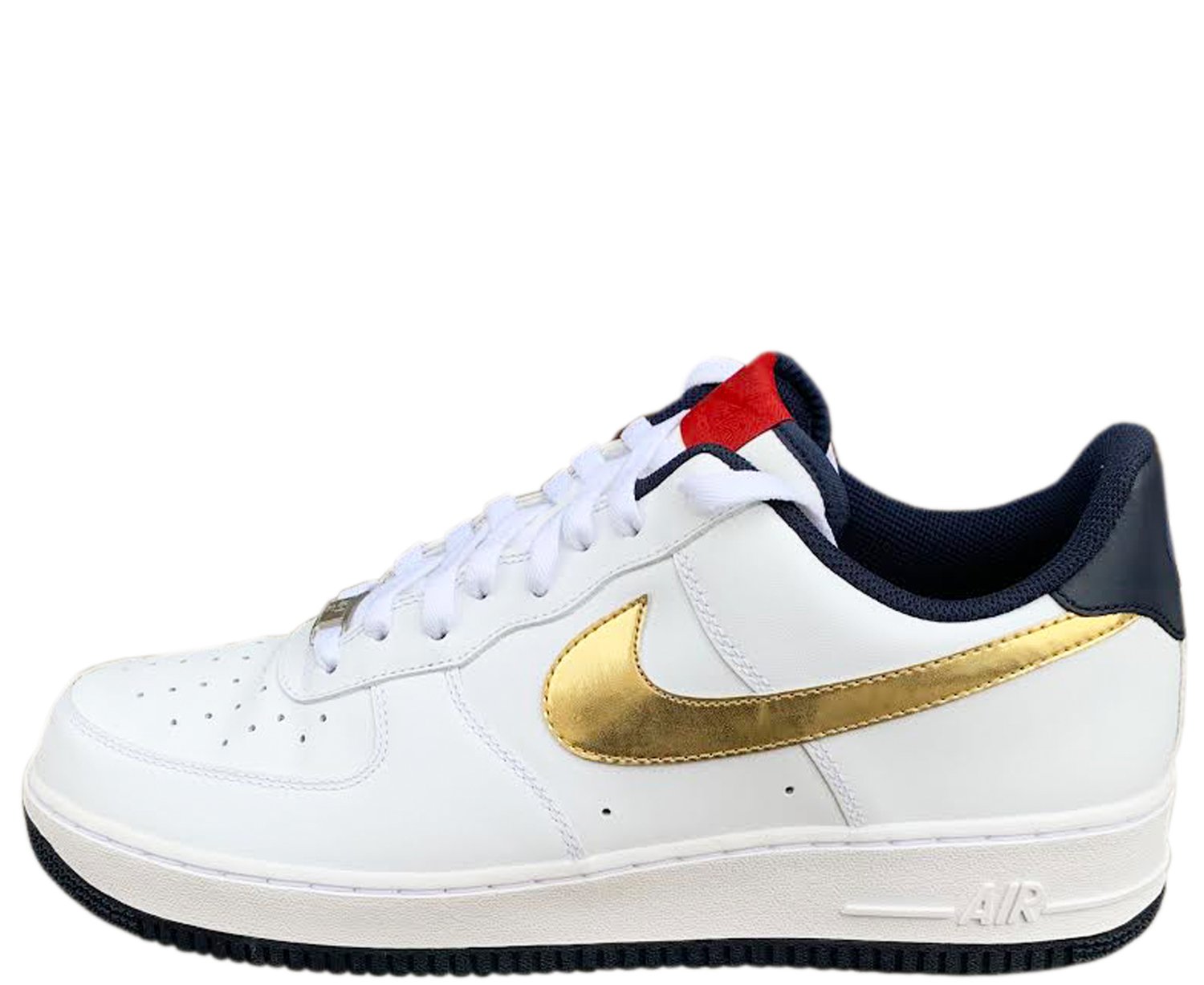 Bewust worden cassette kousen Nike Air Force 1 Low White/ Metallic Gold Obsidian (Size 13) DS "Olympic" —  Roots