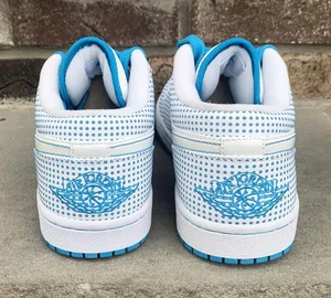 Air Jordan 1 Phat Low White/ Metallic Laser Blue (Size 8.5  display picture 2