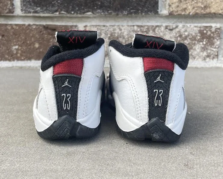 Jordan 14 Black White Red Buy Jordan 14 Red Black And White Deals