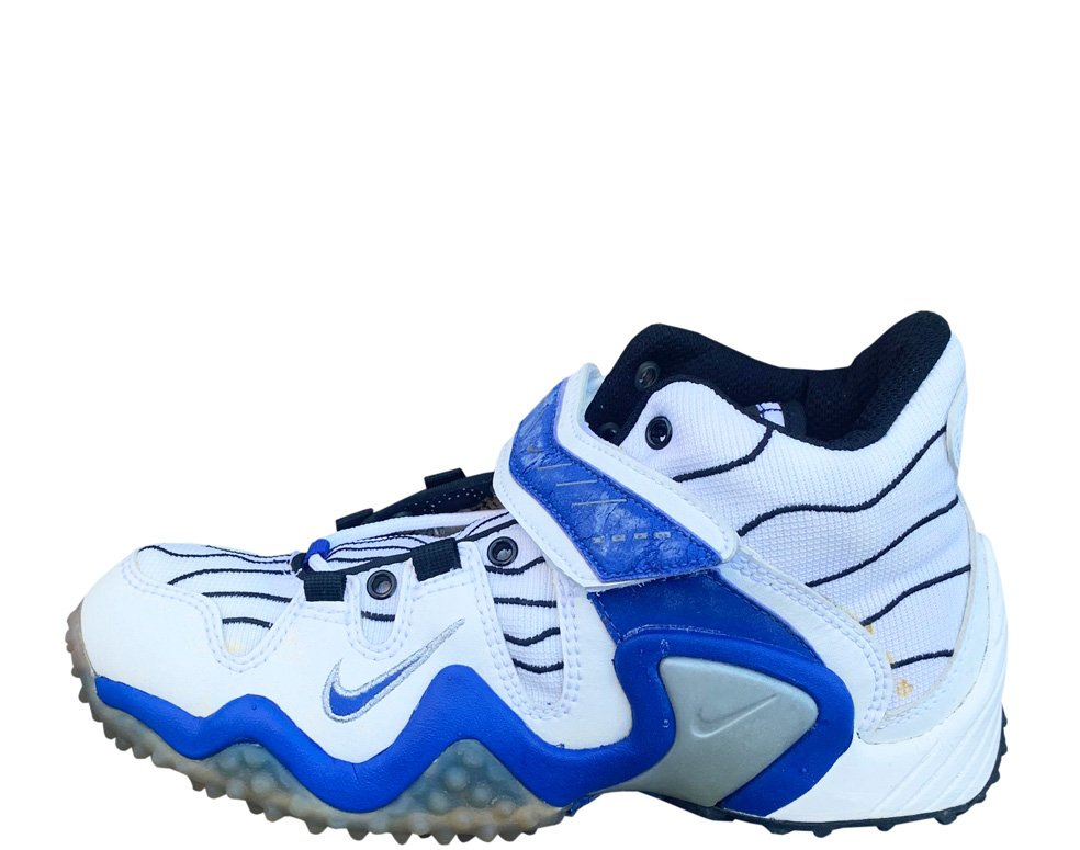 Nike Super White/Royal Blue Met Silver-Black (Size 7.5) — Roots