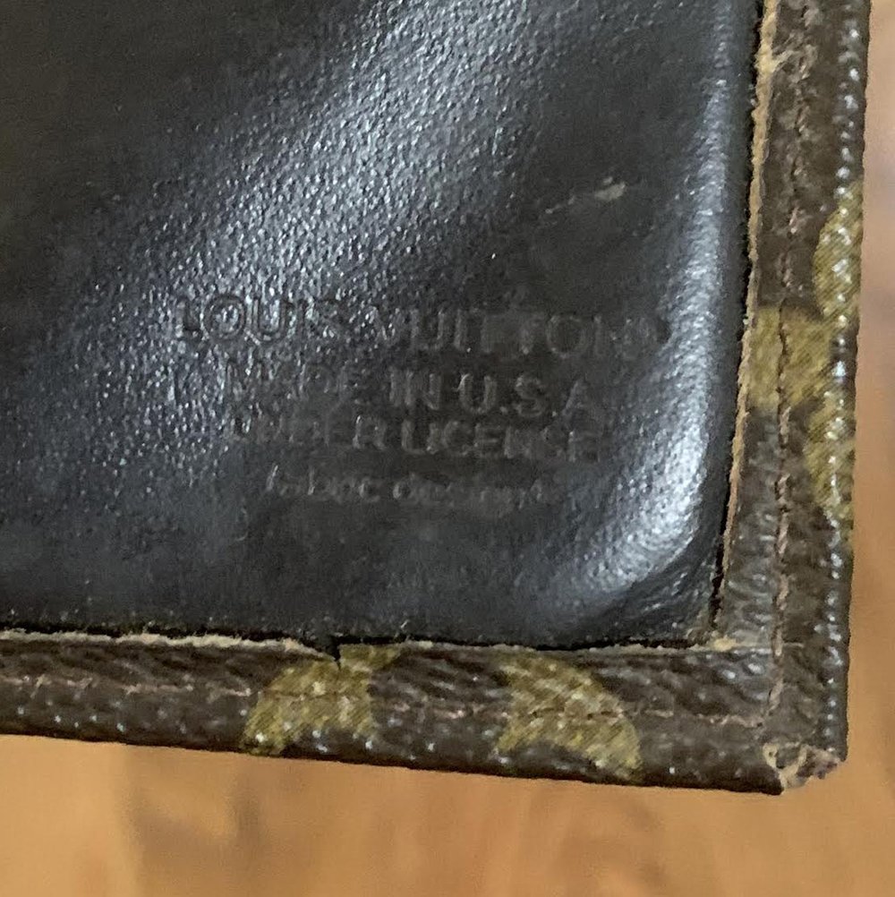 LOUIS VUITTON Card Pas Case Purse ID Brown Monogram Vintage 