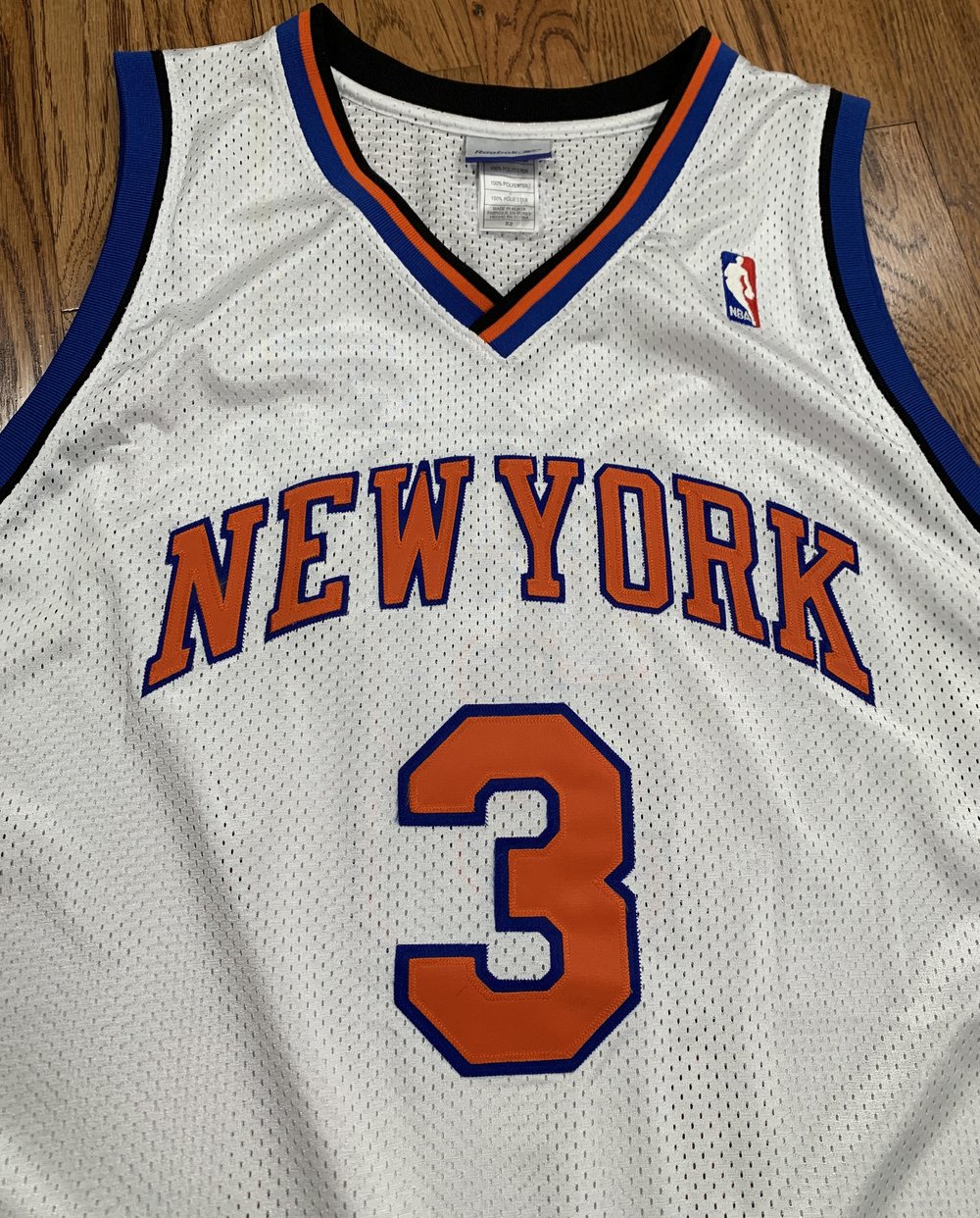 NBA Swingman Stephon Marbury New York Knicks Jersey Reebok Large White HWC NY #3