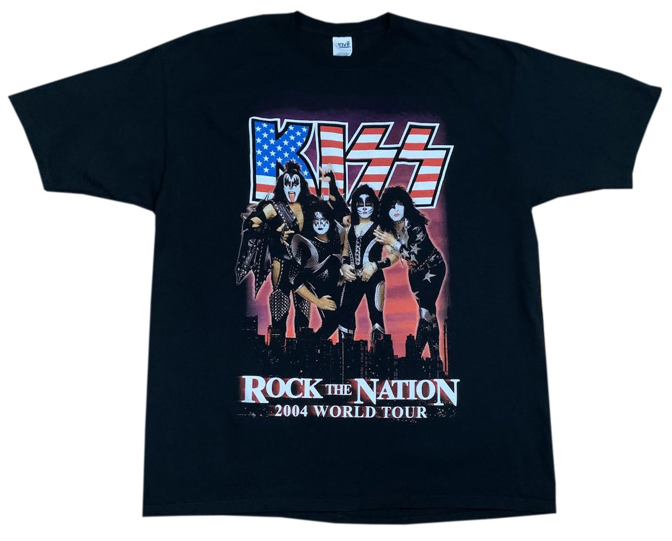 Vintage Kiss Rock The Nation 2004 World Tour T Shirt (Size XXL 