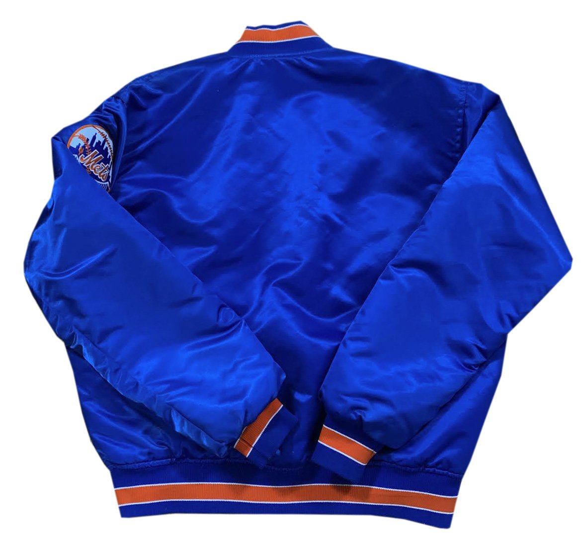 Vintage Starter New York Mets Dugout Satin Jacket (Size M) — RootsBK