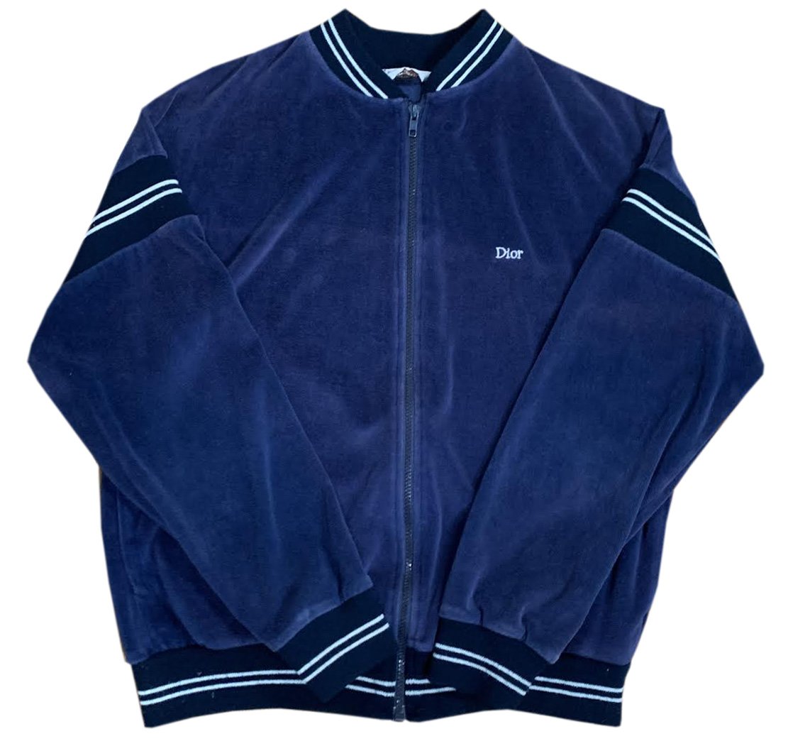 Blue Velour Christian Dior Velour Sweatsuit Dior Velour Tracksuit