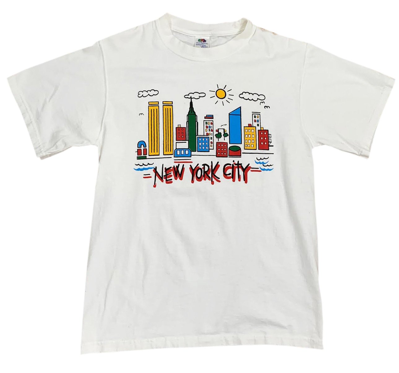 Shirt T City Colorful (Size Skyline Vintage Roots York New — S)