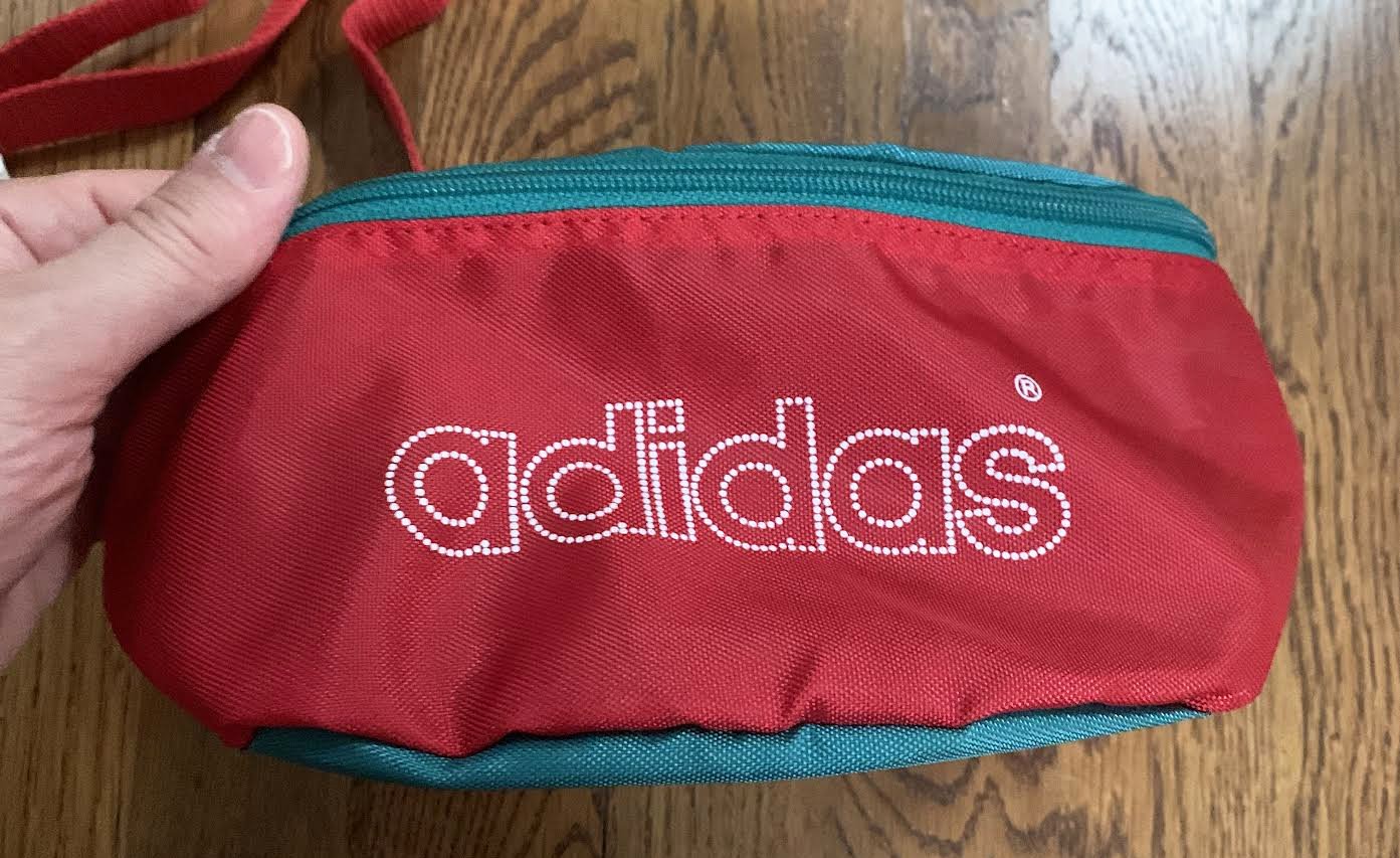Vintage Adidas Spell Out Colorful Fanny Pack — Roots