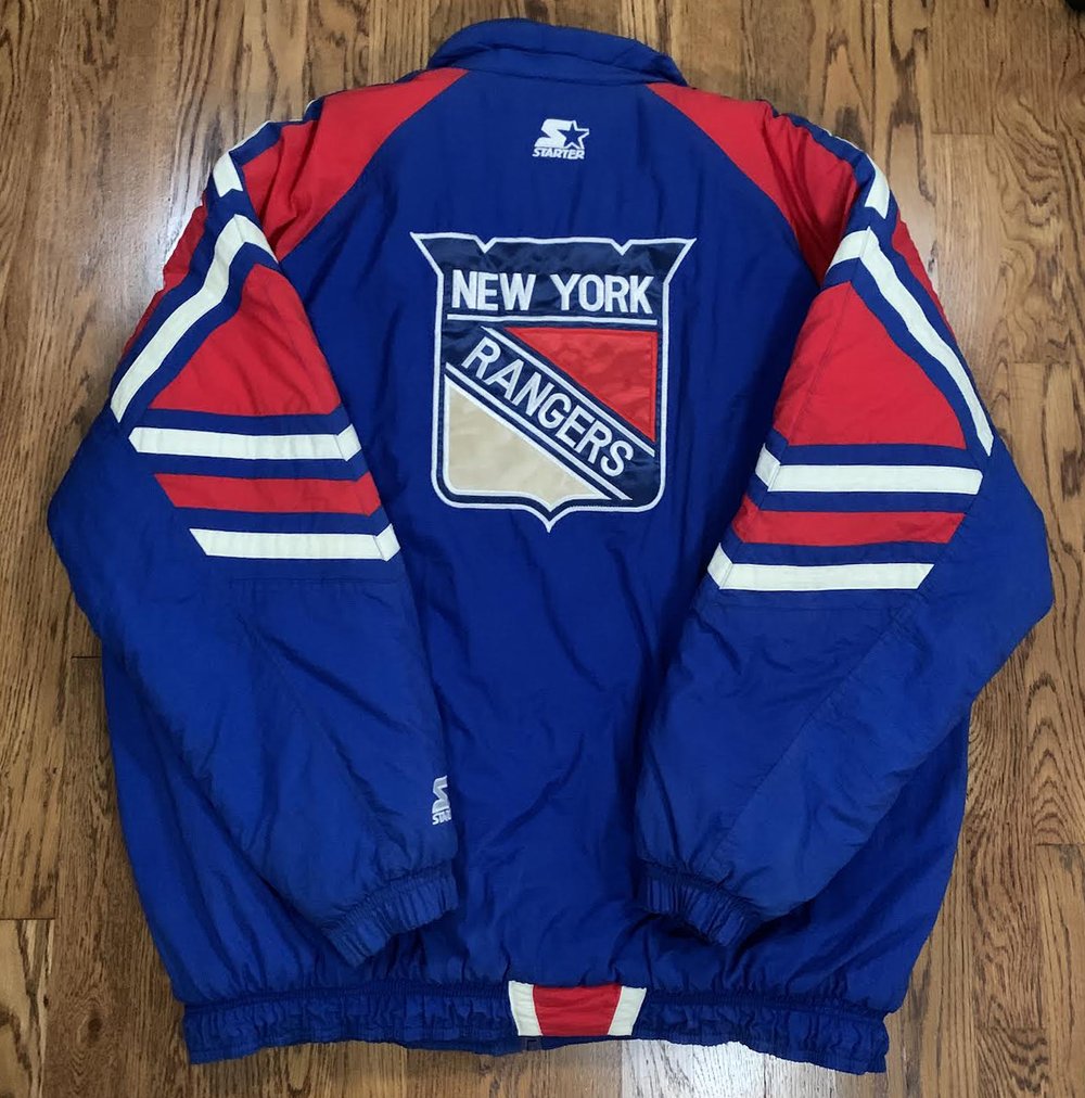 Vintage New York Rangers Starter Jacket Blue VTG Winter Coat NHL Large  Oversized