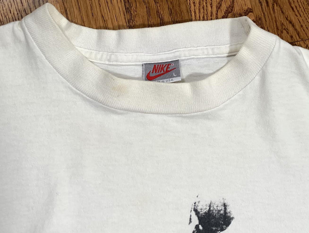 Vintage Nike Just Do It Shirt Large White 90s Grey Tag