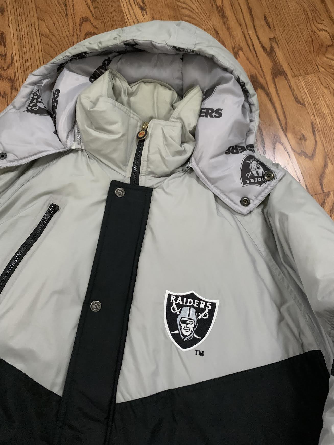 Vintage Triple Fat Goose NFL Gameday LA Raiders Winter Coat Size