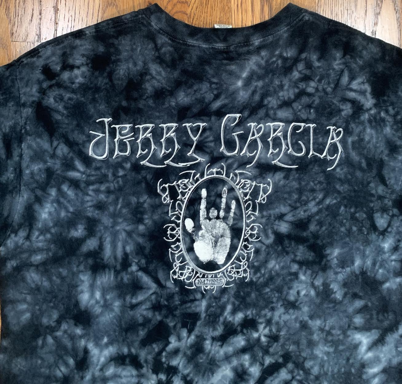 Vintage Jerry Grey / Black Tie (Size Roots Shirt T Garcia — L) Dye