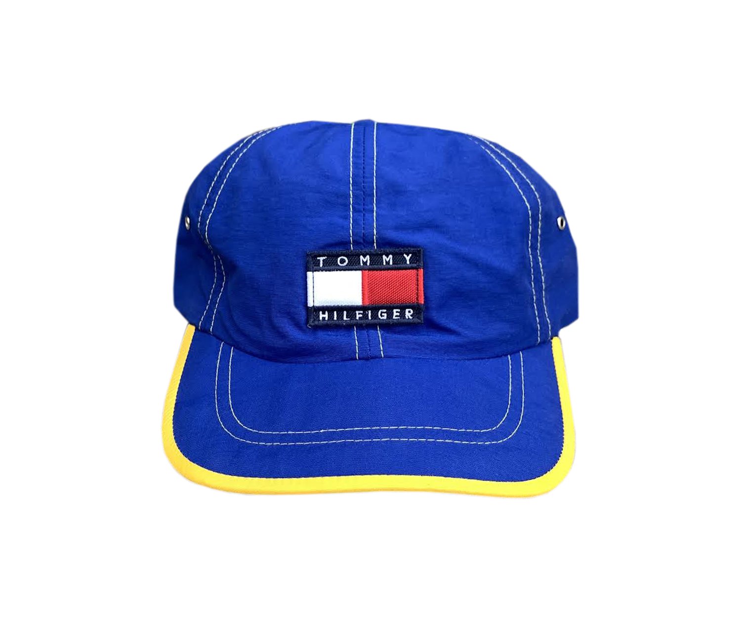 Vintage Tommy Hilfiger Blue / Yellow Strapback — Roots