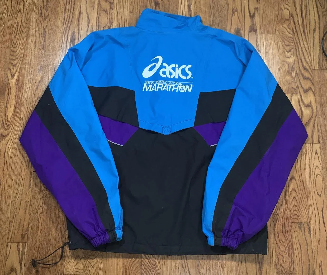 Vintage Asics NYC Marathon Colorful Gore-Tex Jacket (Size L) — RootsBK
