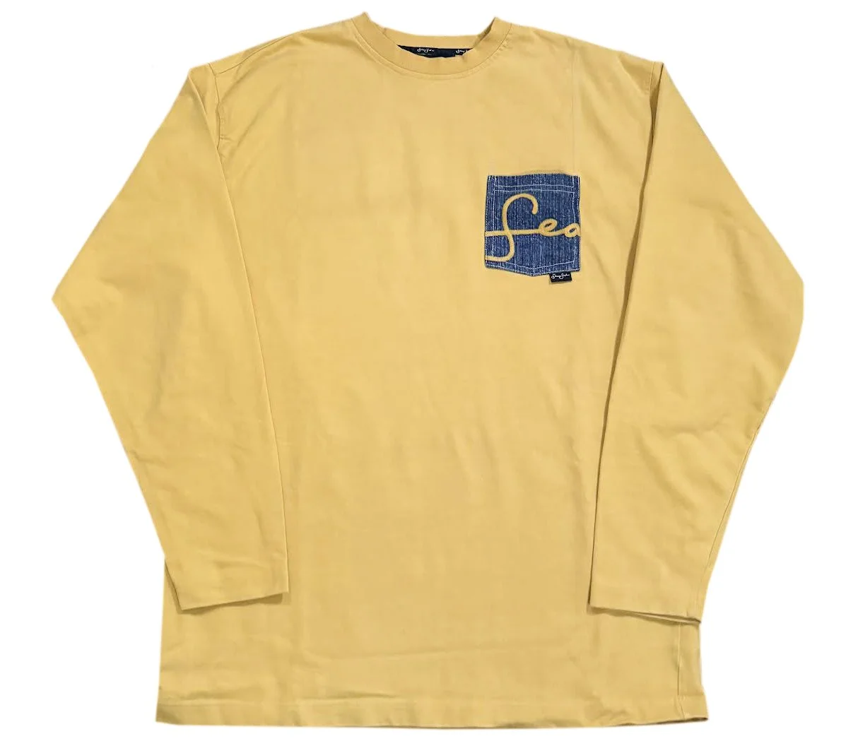 Vintage Sean John Yellow Denim Pocket Shirt (Size L) — RootsBK