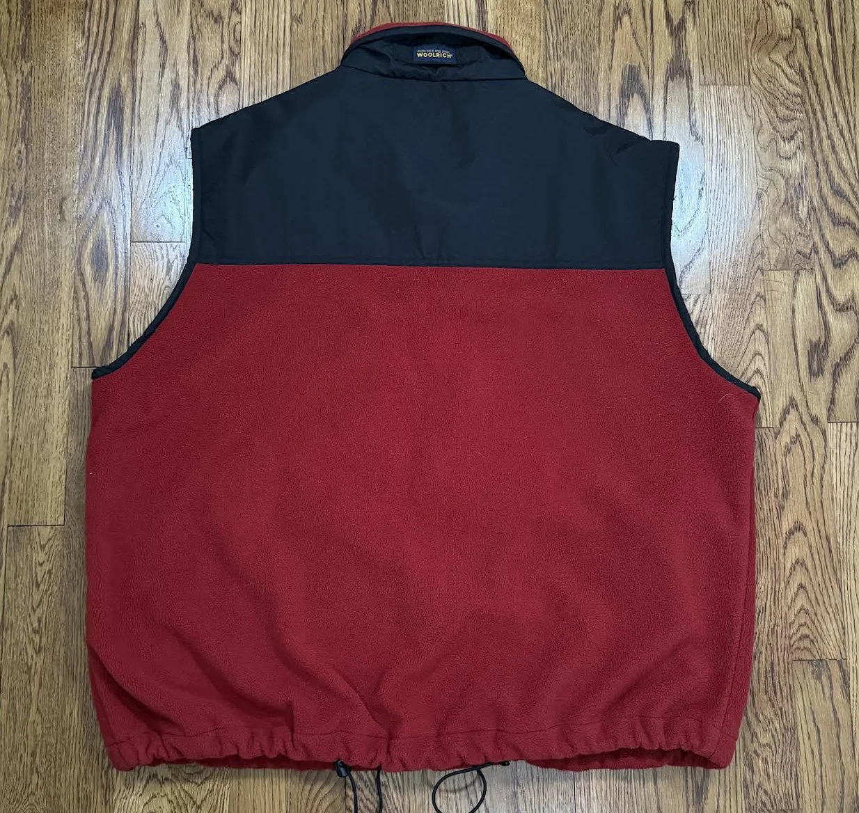 Vintage Woolrich Red / Black Fleece Vest (Size XXL) — RootsBK