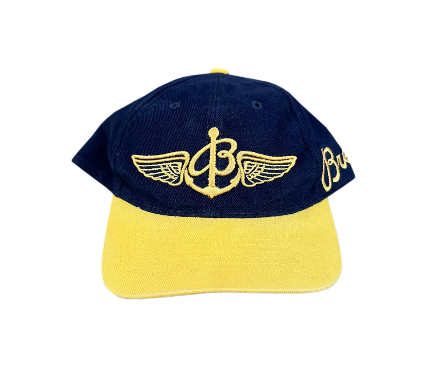 Breitling Blue Cap with Yellow Embroidery Breitling Watch Hat Cap Since 1884 Blue Yellow Embroidered  main image 2