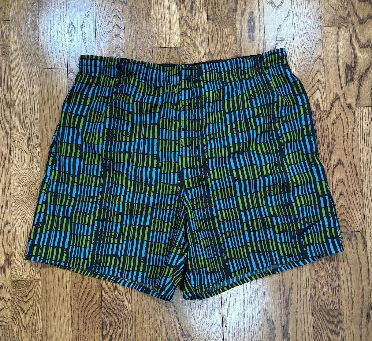 Front of 90s Nike Striped shorts .jpg