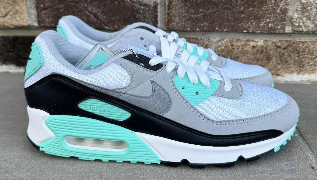 Nike Air Max 90 White / Particle Grey / Hyper Turquoise DS  display picture 1