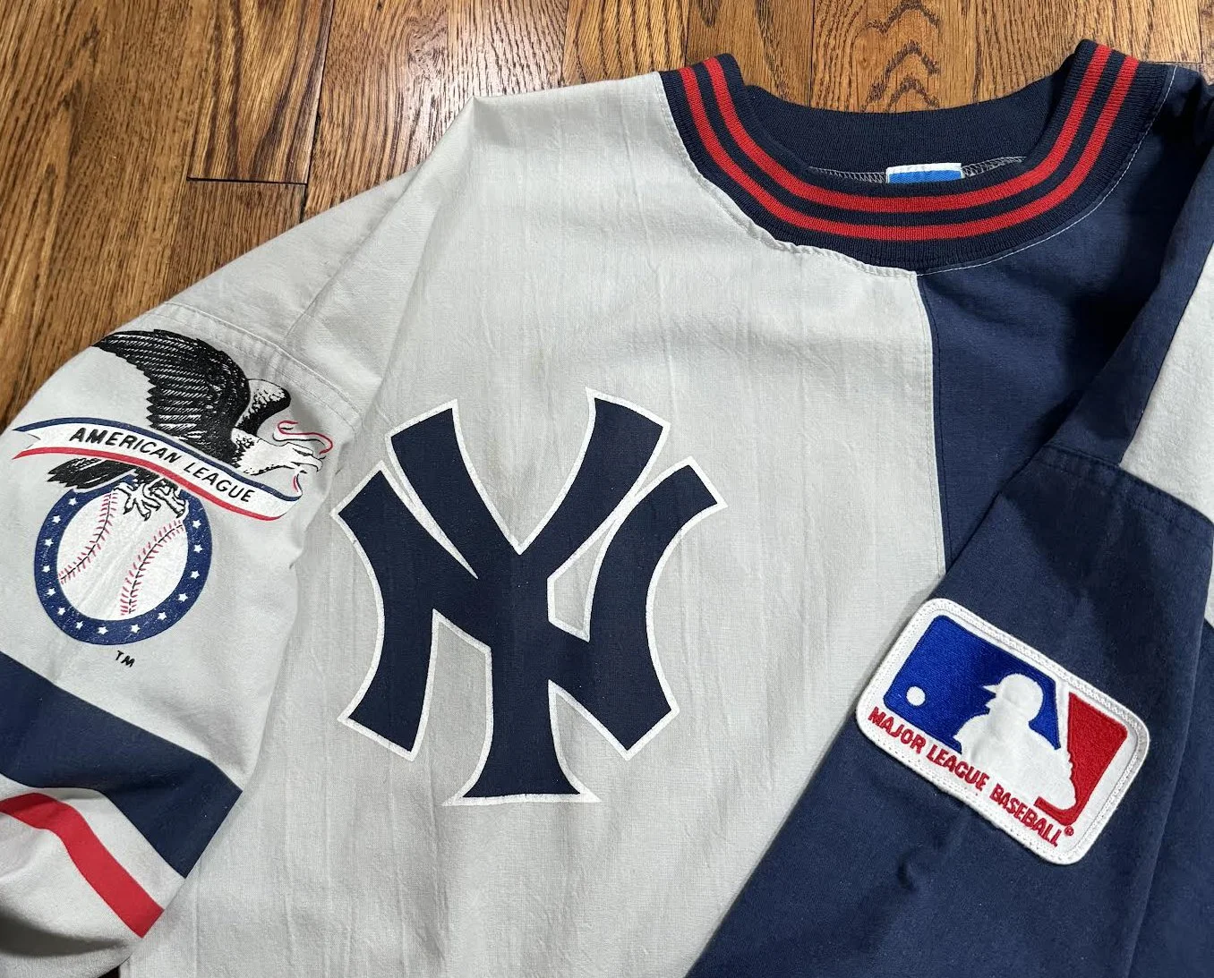 Vintage Champion New York Yankees Split Crewneck (Size L) — RootsBK