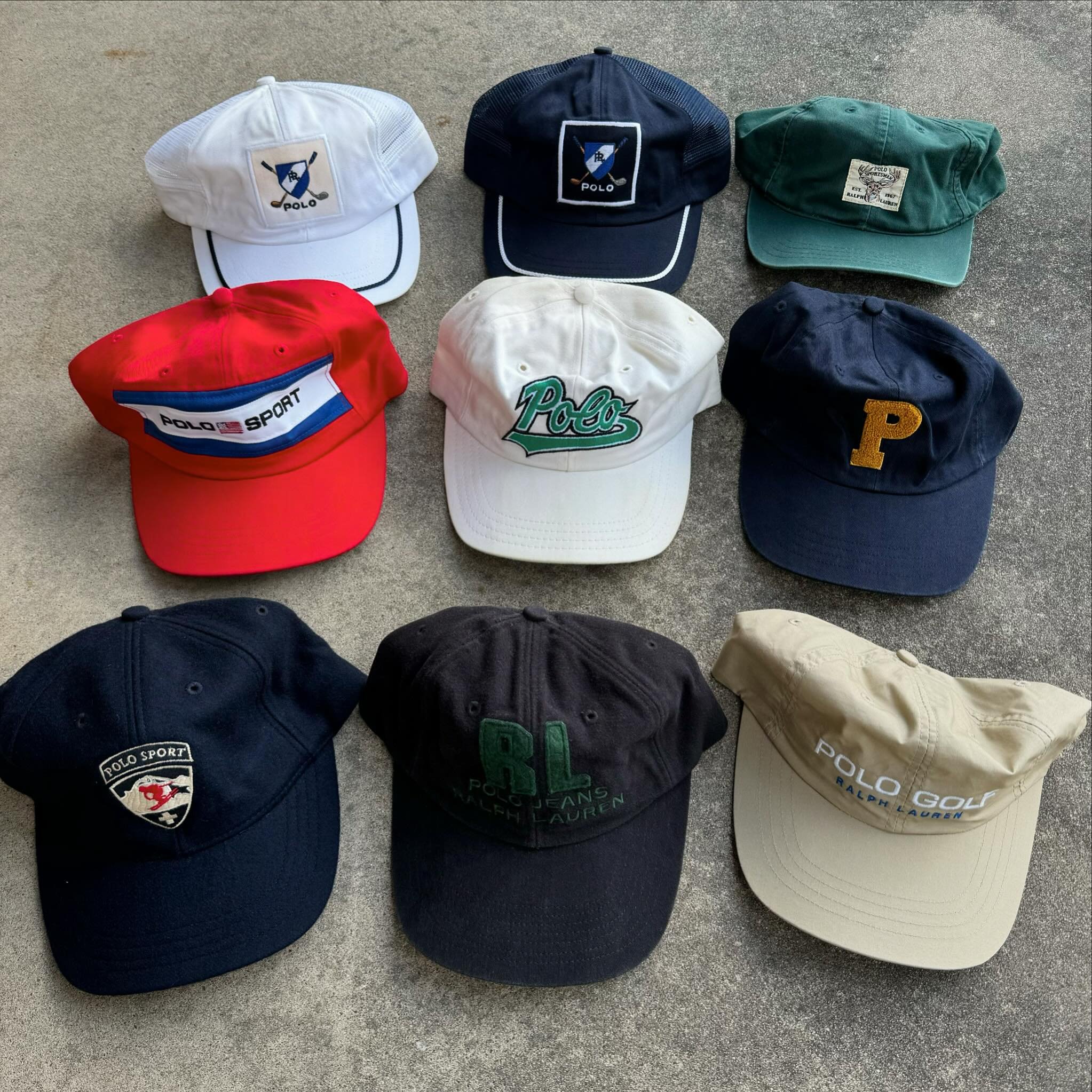 All just added today, vintage Polo hat collection. 

#vintagepoloralphlauren