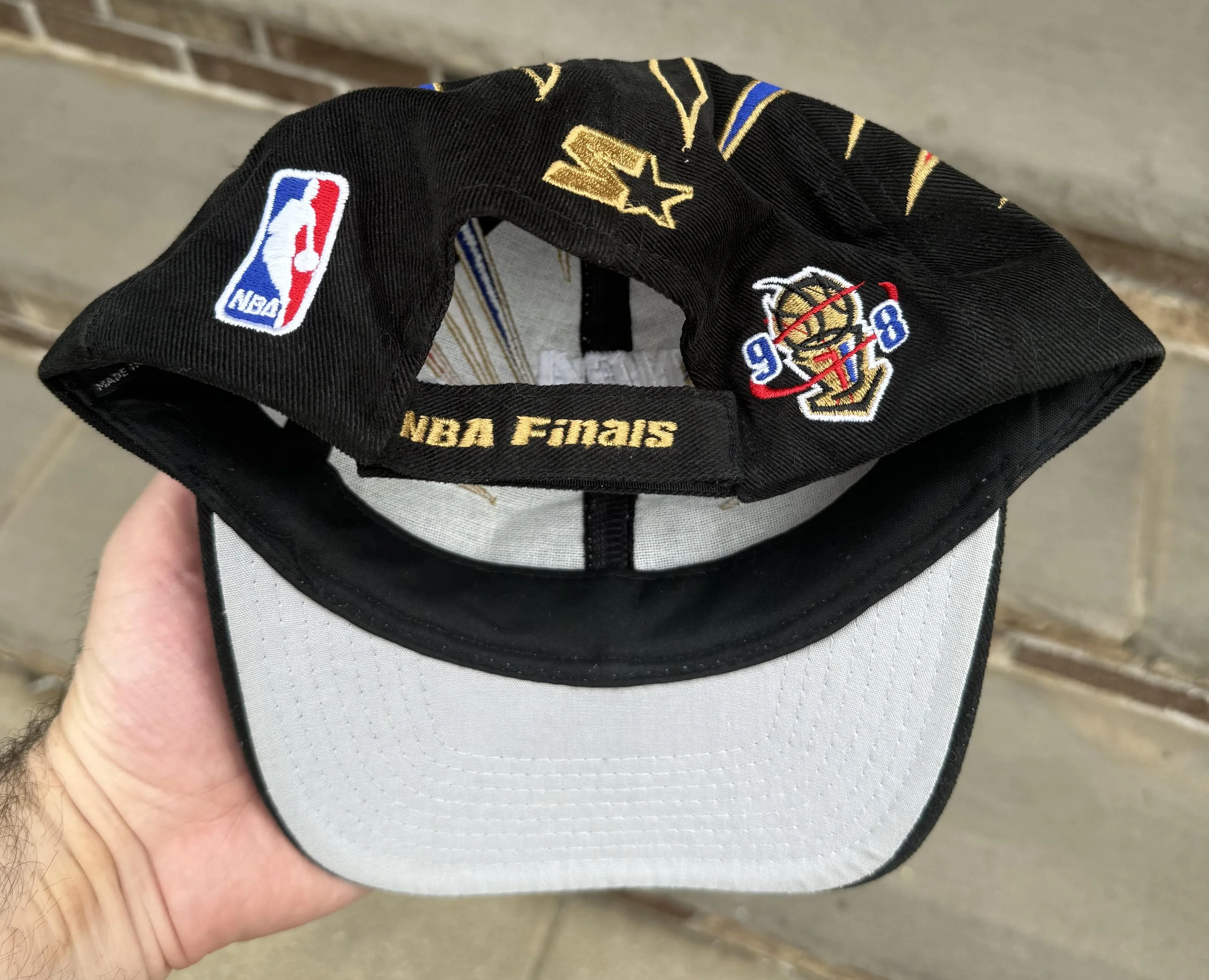 inside of Starter Bulls hat.jpg