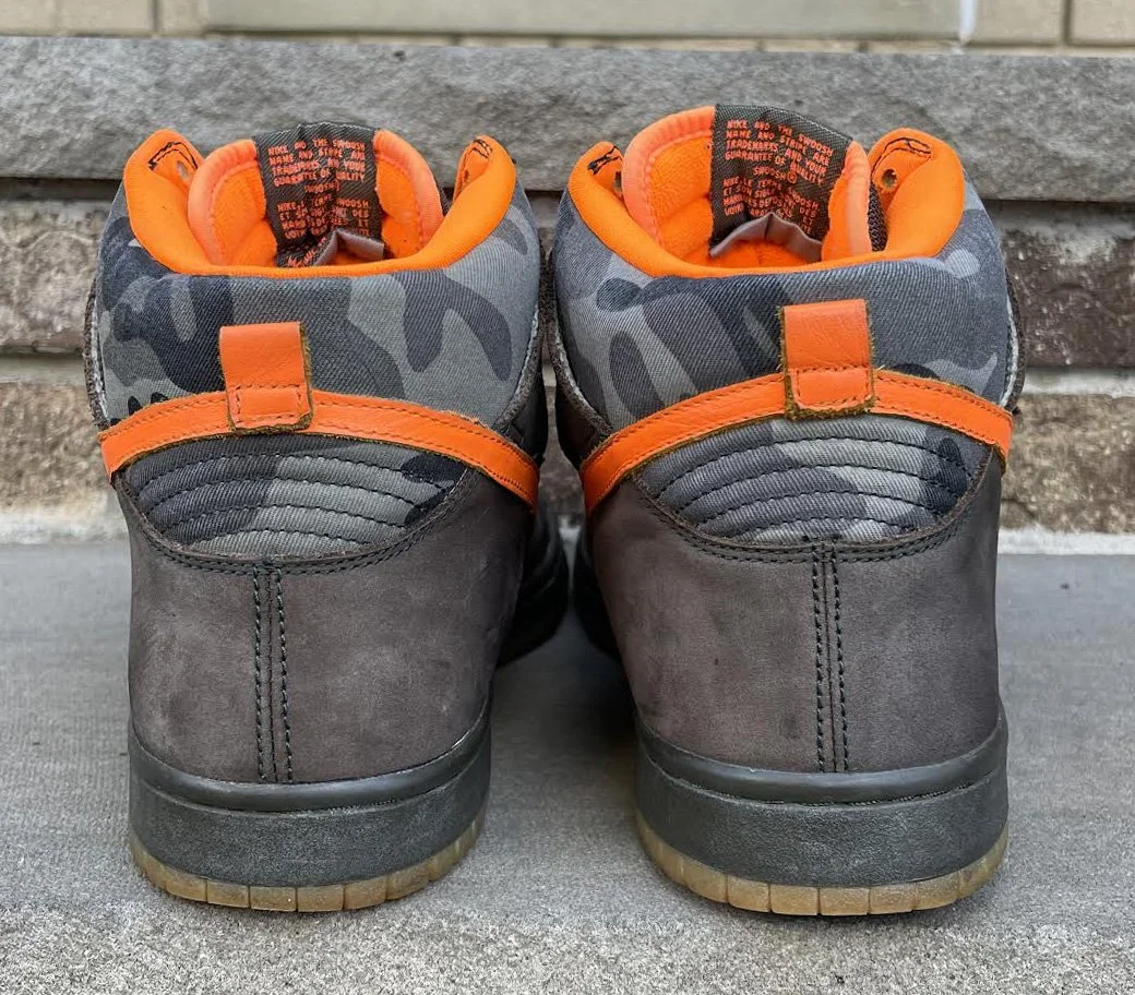 Nike Dunk High Pro SB Sable Green / Safety Orange (Size 11  display picture 1