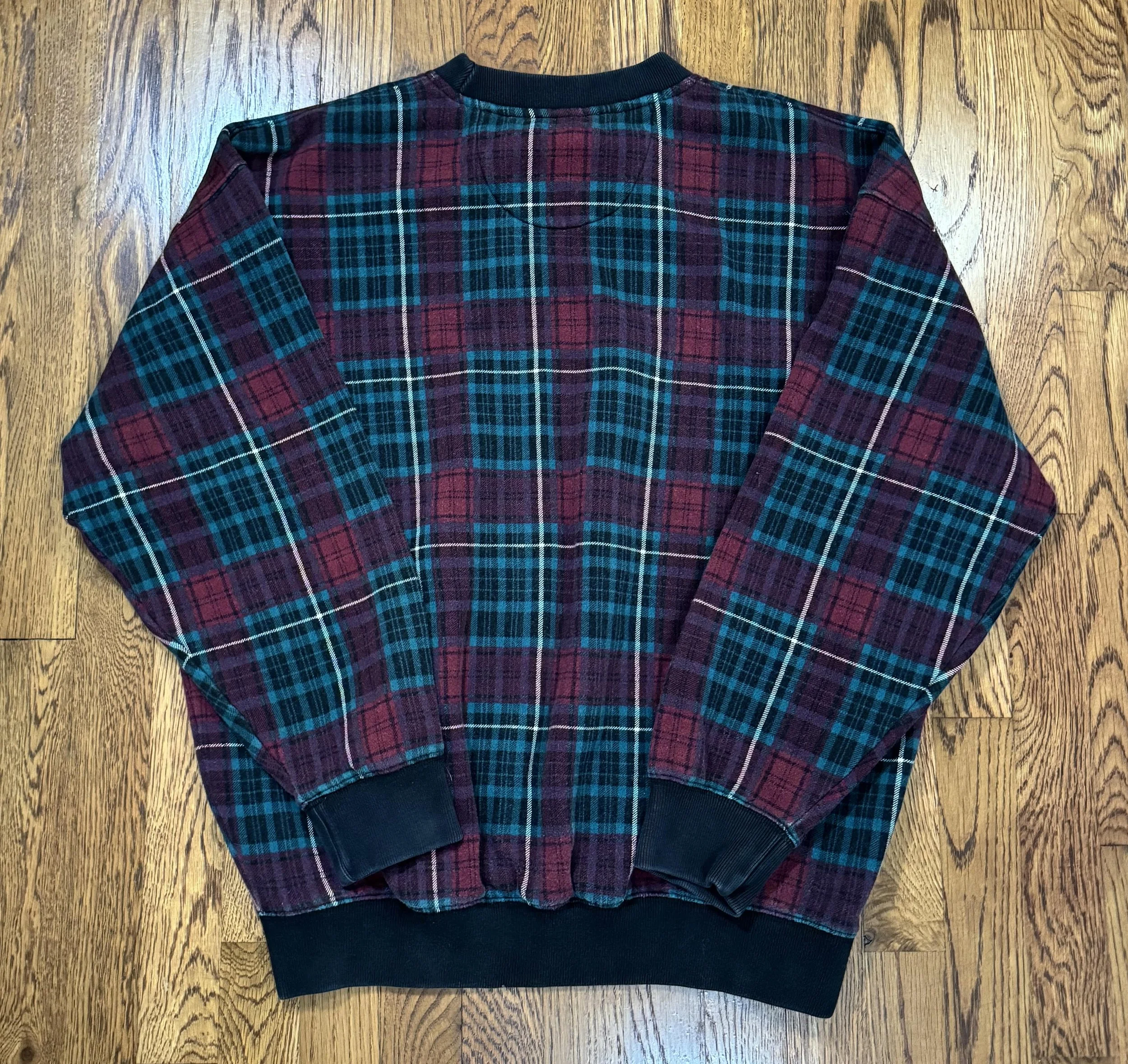 back of Rolex plaid crewneck .jpg