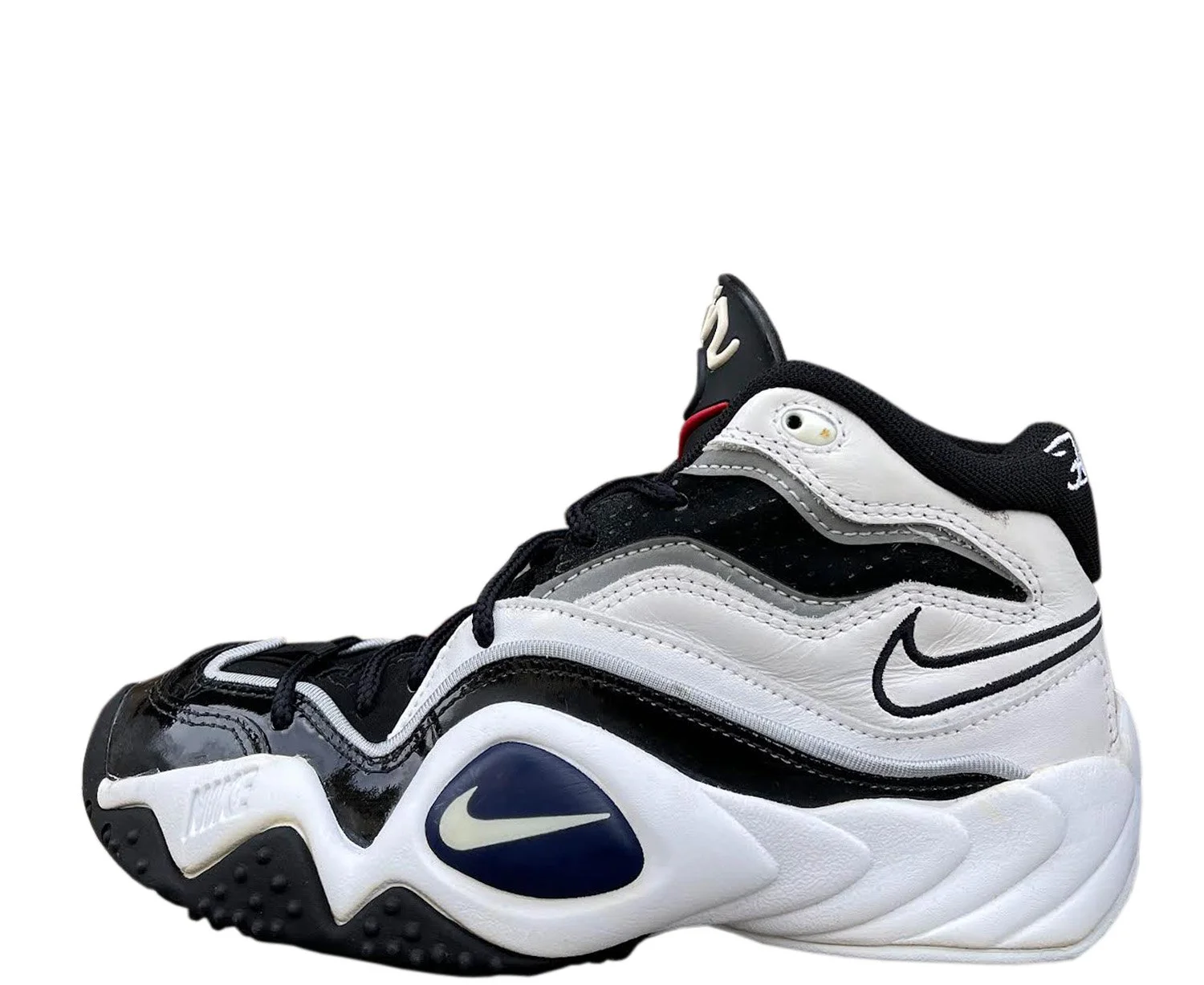 Nike Air Flight Turbulence Black/White-Varsity Red (Size 8) DS 