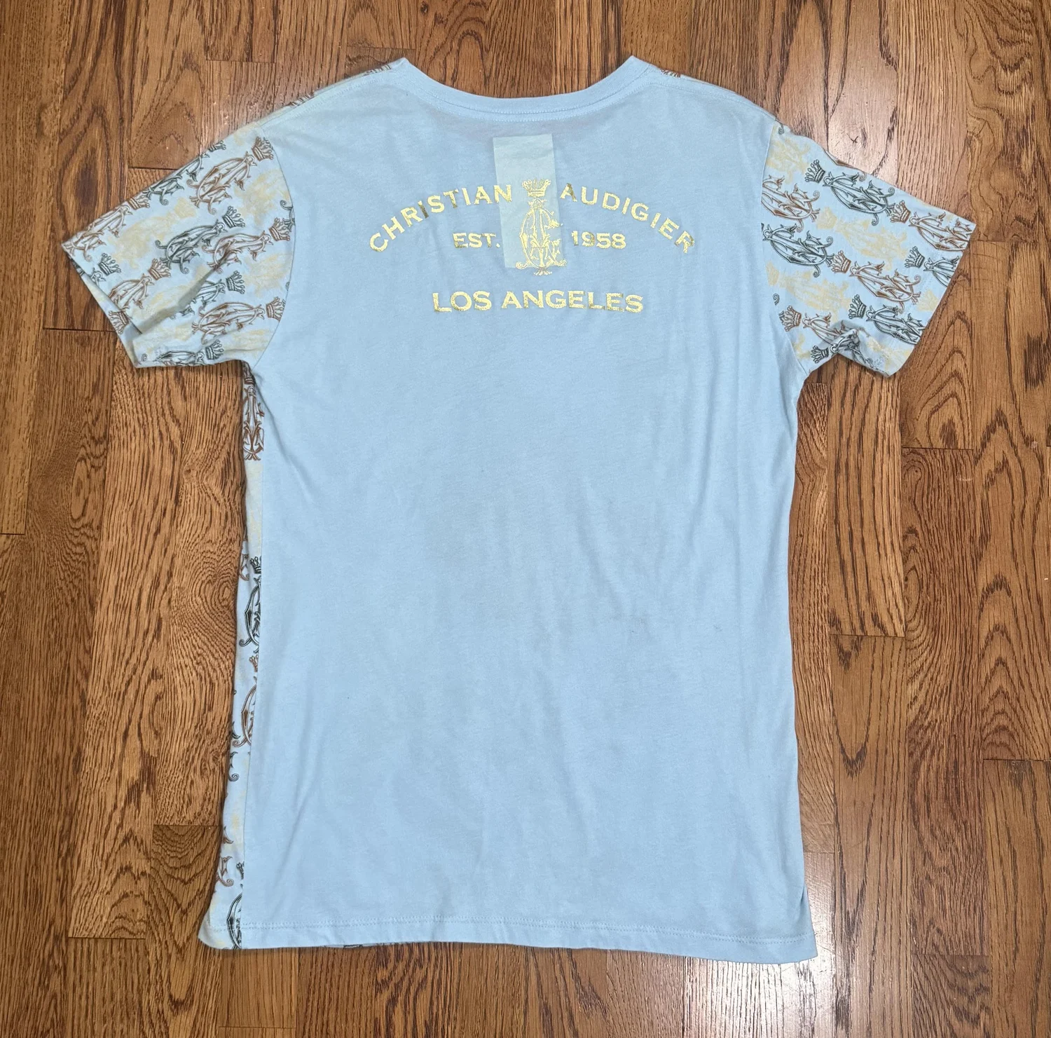Christian Audigier Studded T Shirt (Size M) — RootsBK