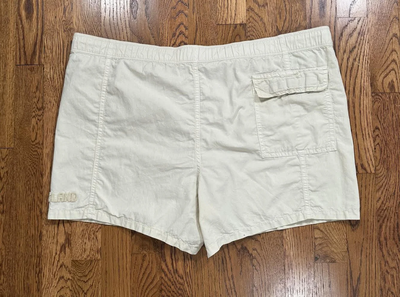 Vintage Stone Island Beige Cotton Shorts (Size 52) — RootsBK