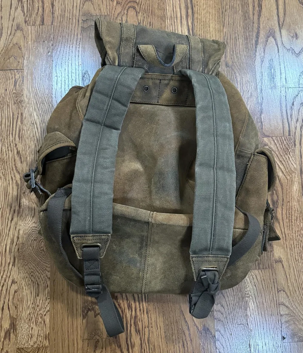 Vintage Gap Brown Suede Backpack — RootsBK display picture 1