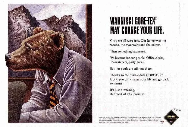 WARNING! Goretex May Change Your Life. Here&rsquo;s some old goretex ads and if you keep scrolling you&rsquo;ll see the items we still have in stock on the website. #goretex #vintagegoretex