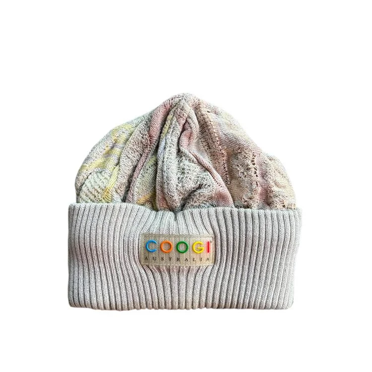 2 Vtg Coogi Yellow Red Beanie.jpg