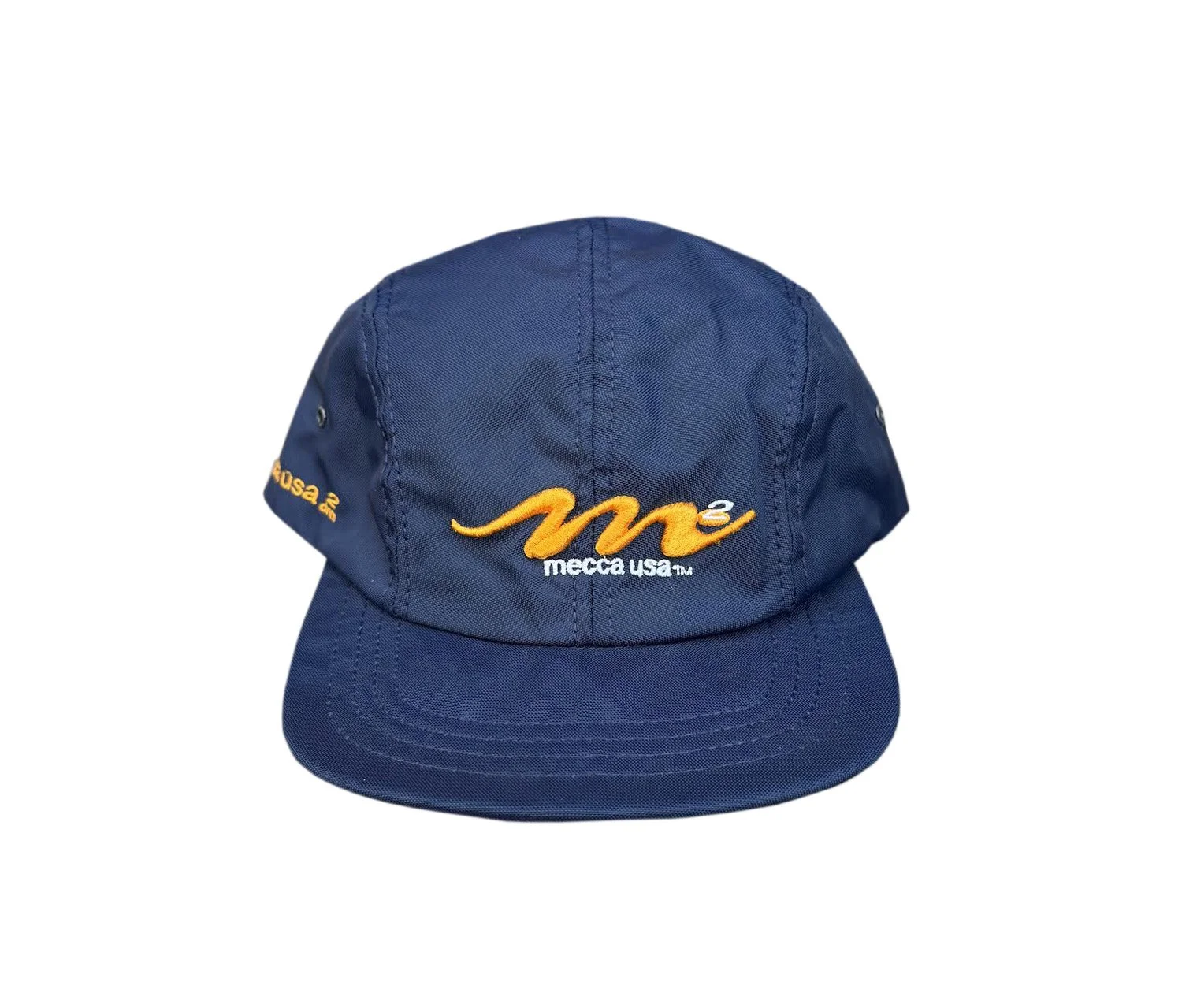 Vintage Mecca USA navy hat.jpg