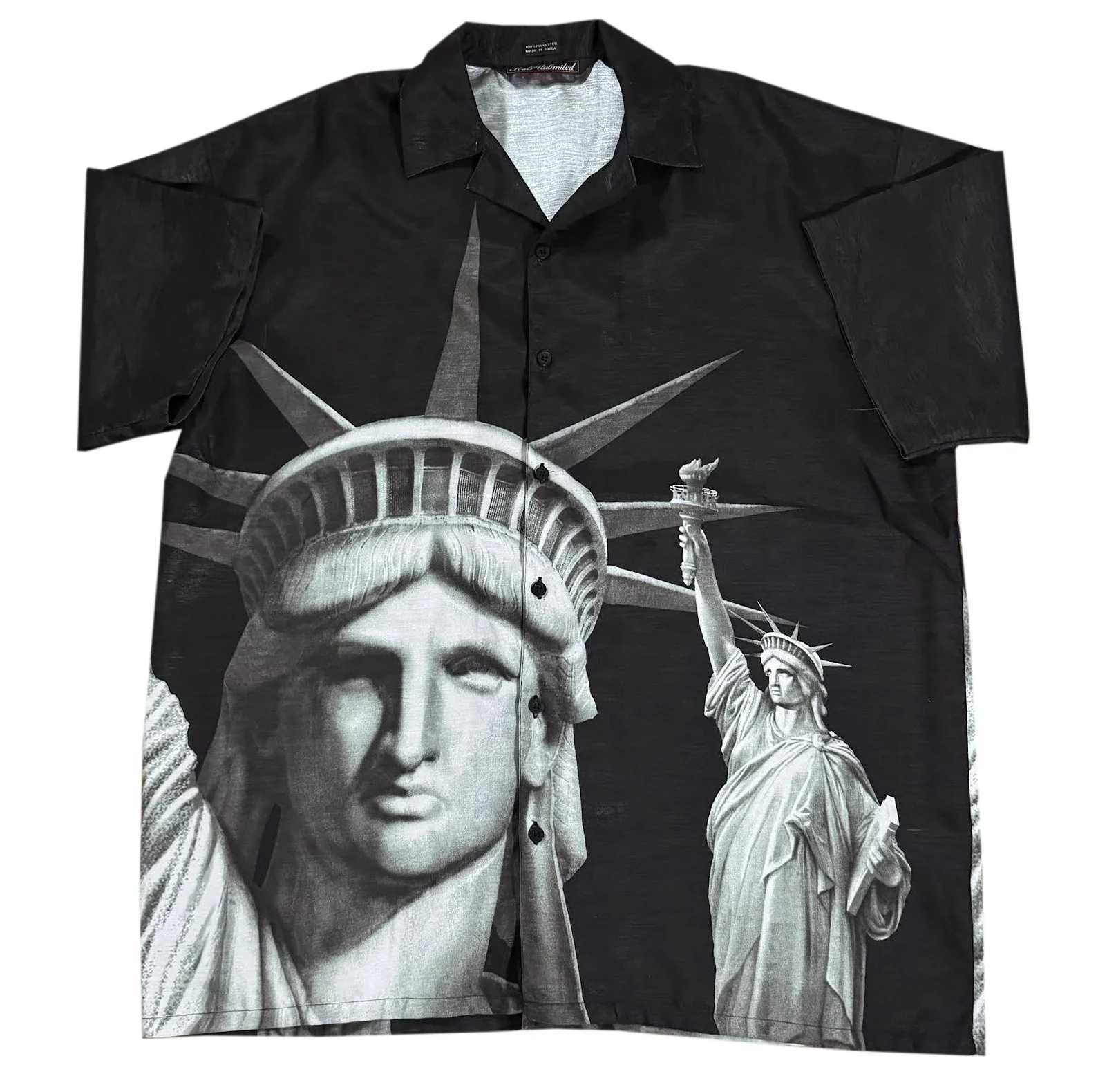 Statue Of Liberty Button Down Shirt.jpg