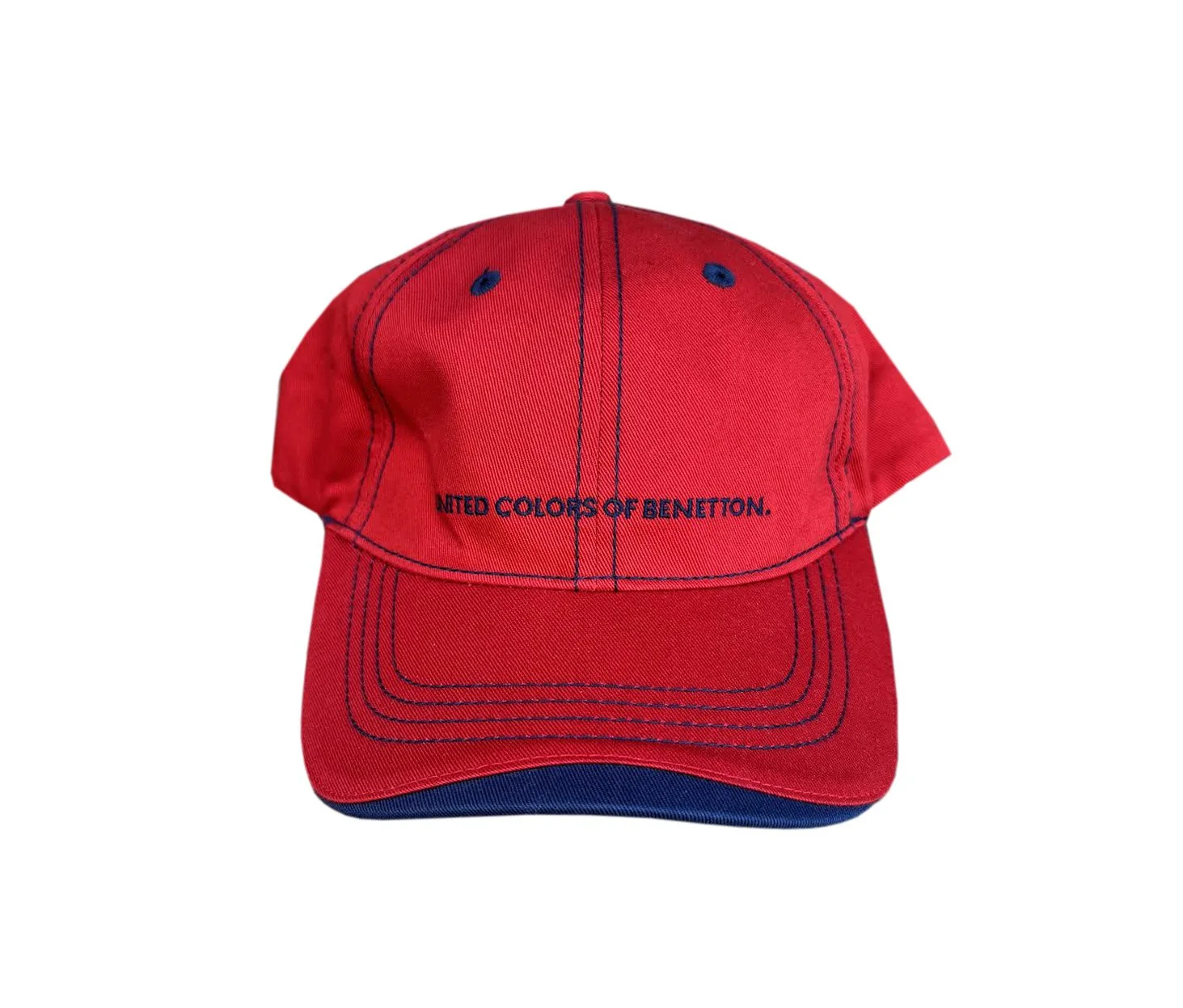United Colors of Benetton red navy hat.jpg