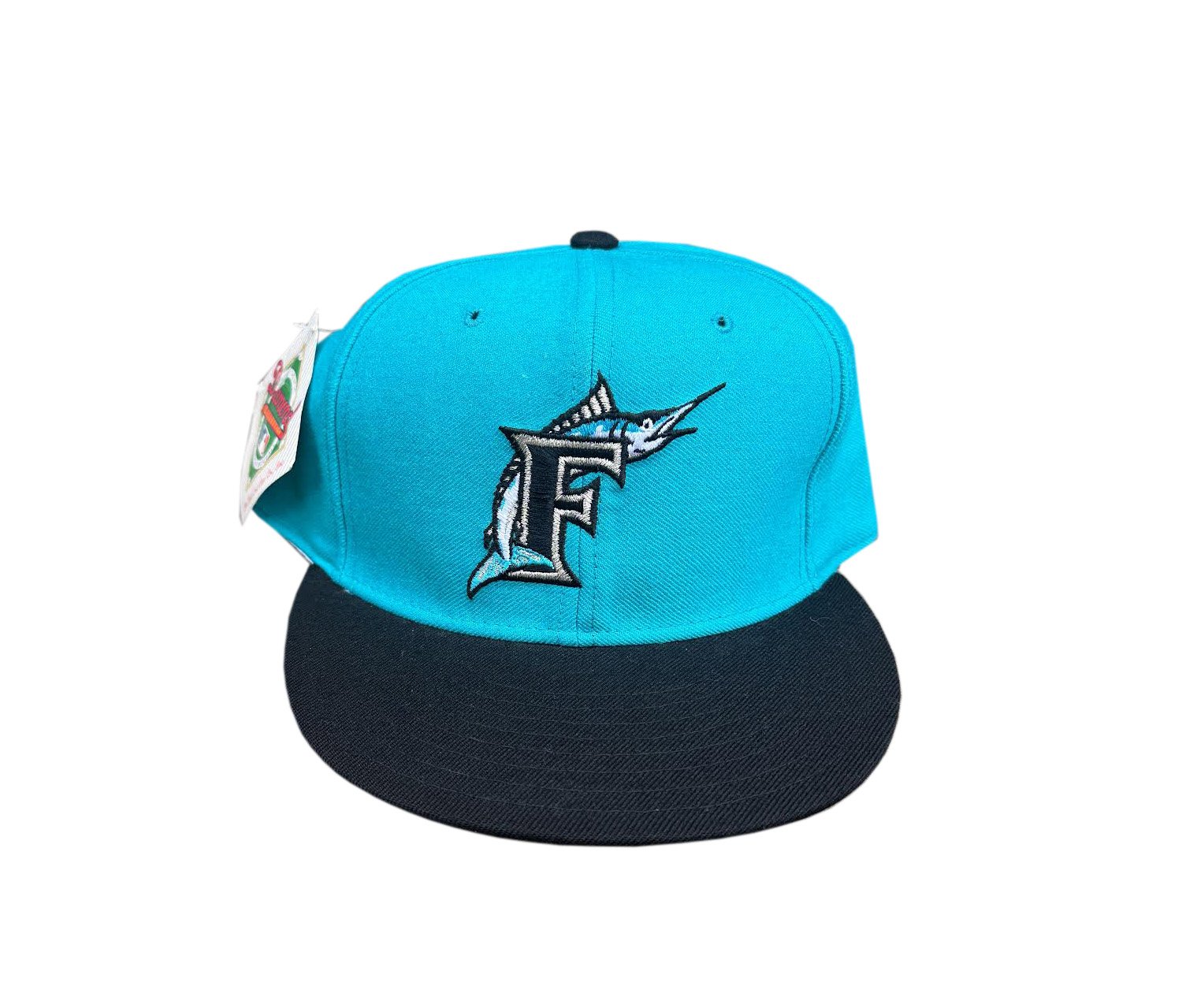 Vintage NE Marlins Fitted Hat 90s teal.jpg