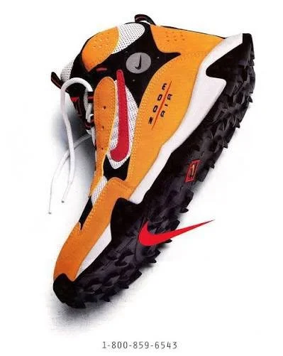 Some Vintage Nike Trail Shoe Advertisements. #vintagenike #nike #niketerrasertig #nikeairminot #nikehumara