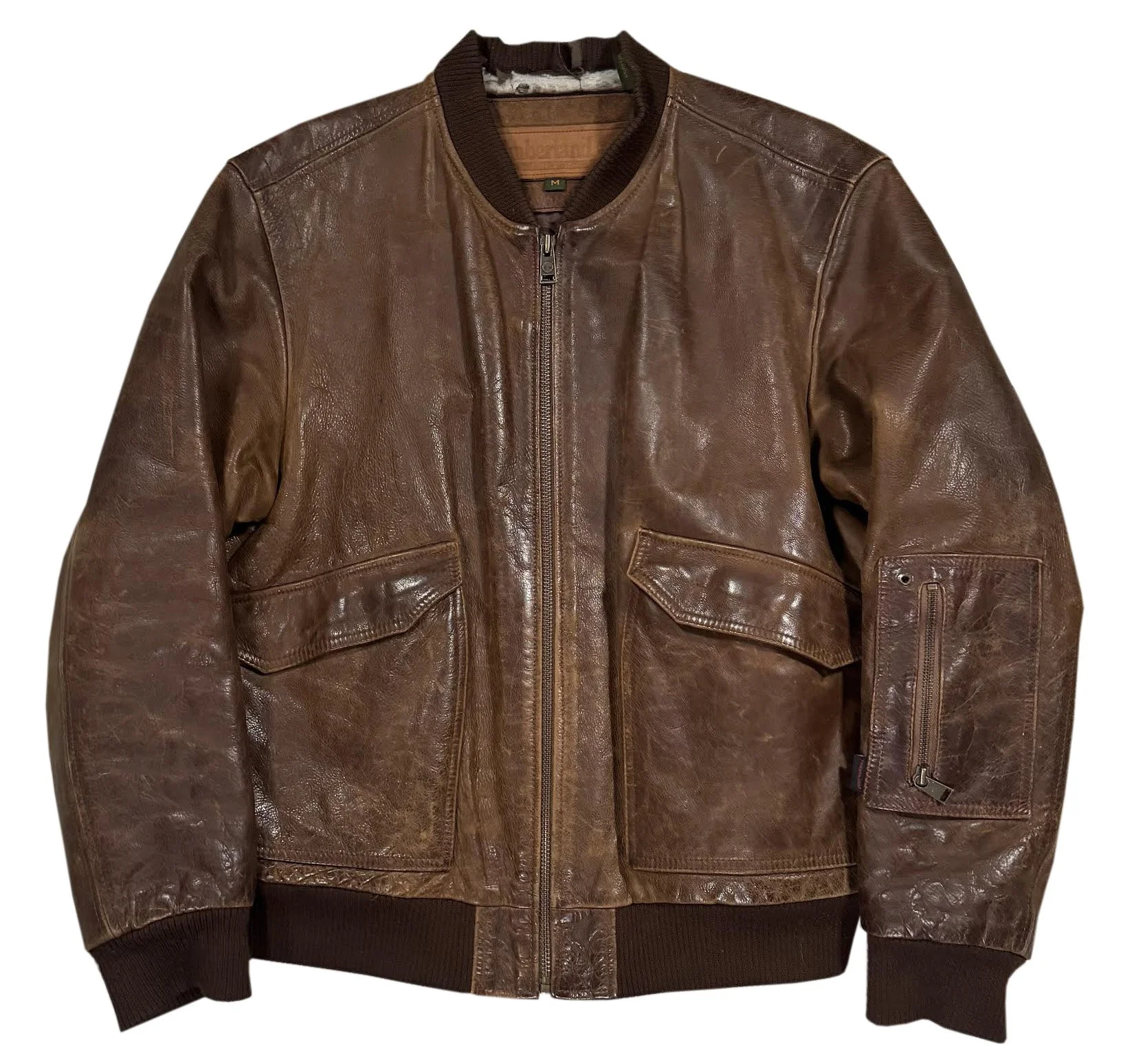 Timberland Brown Leather Jacket.jpg