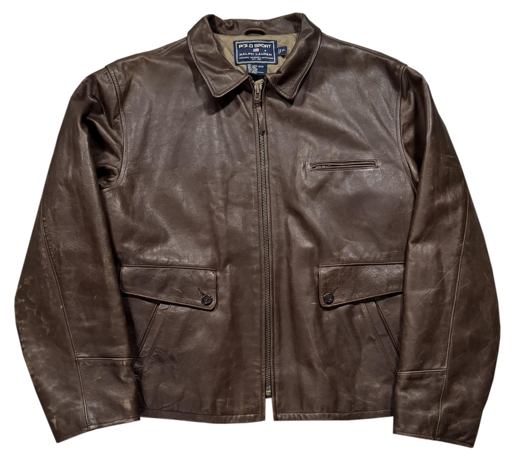 Vintage Polo Sport Ralph Lauren Leather Jacket.jpg