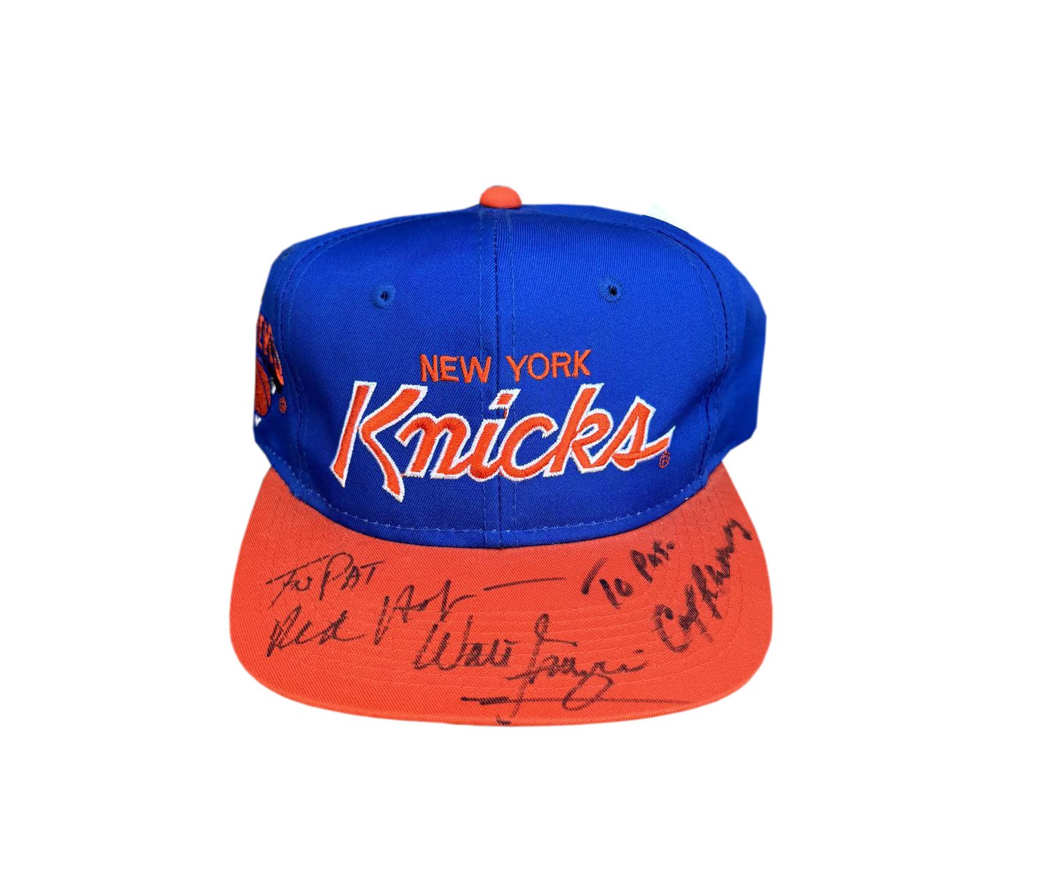 Sports Specialties Knicks Cap Auto By Walt Frazier .jpg