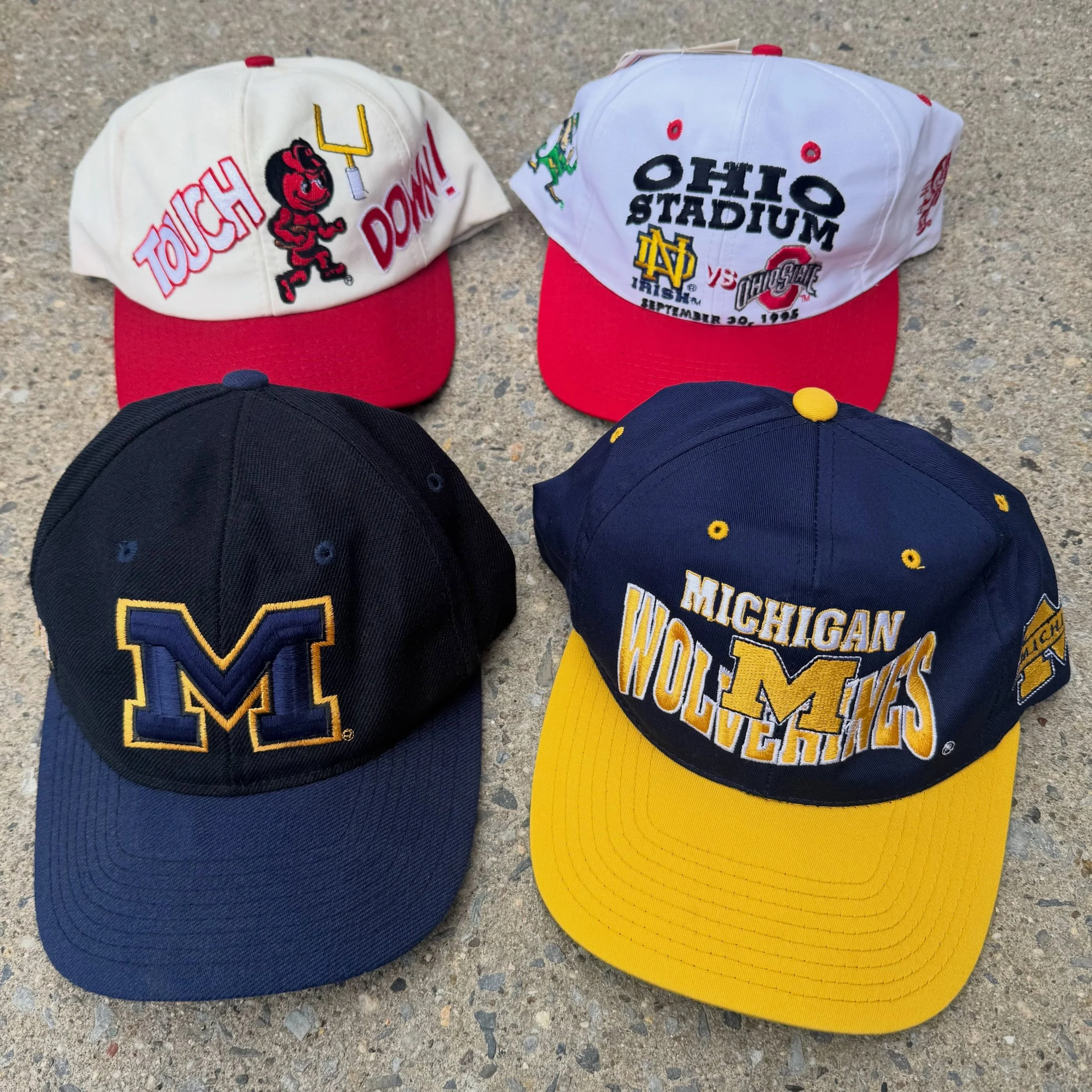 College Football hats just listed.