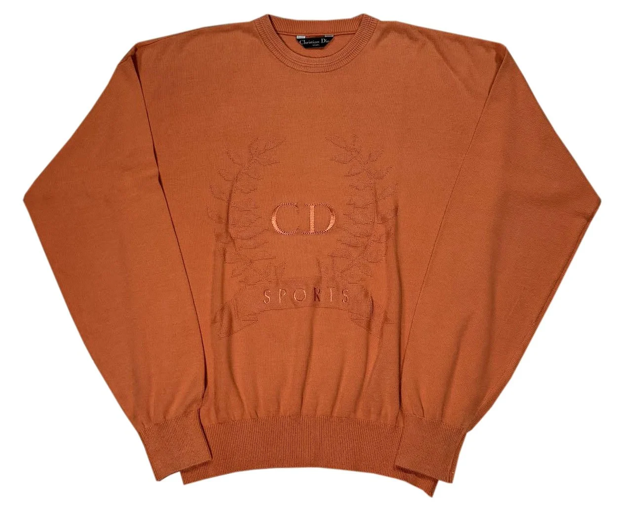 Vtg Dior Crest Sweater .jpg