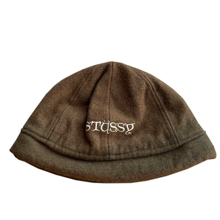 Vtg Stussy Brown wool beanie.jpg