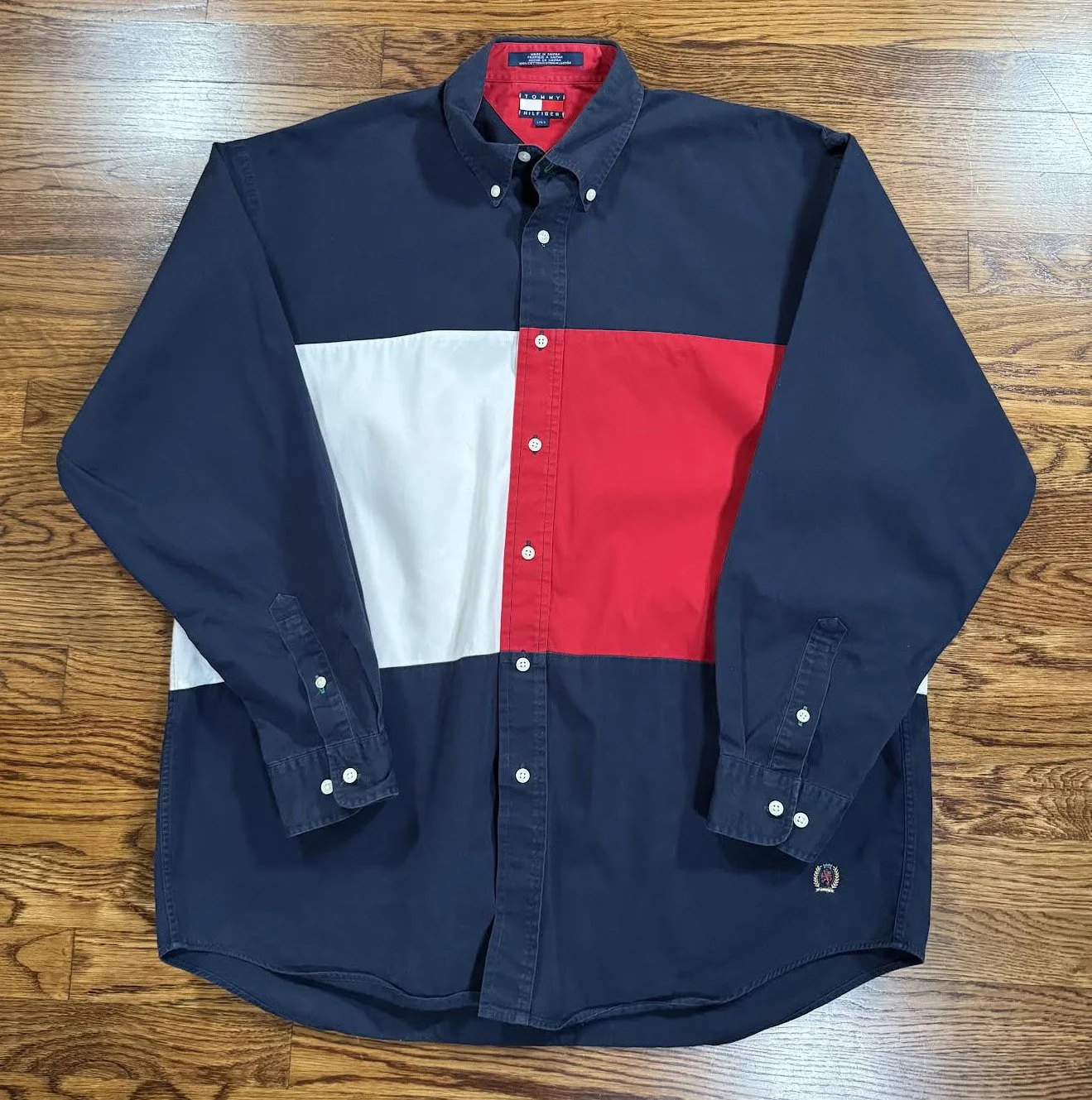 Tommy Hilfiger flag button shirt .jpg